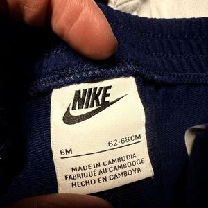Nike 3 p Deep Blue Athletic  Nike sweat pants and Zip hoodie sweatshirt onesie